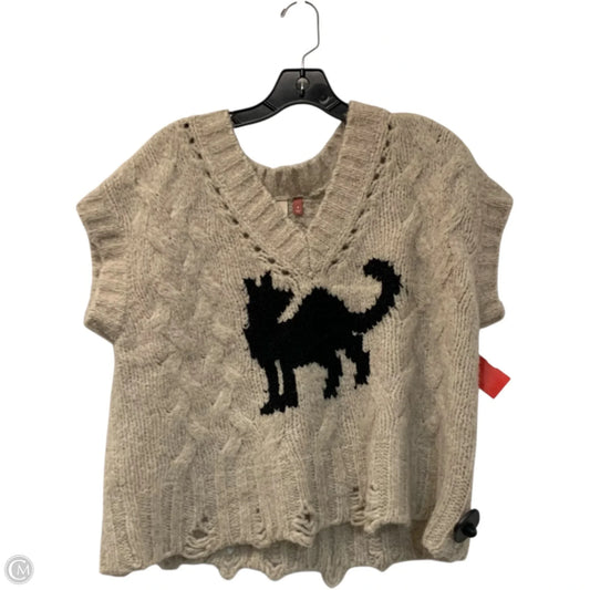 Vest Sweater By Pilcro In Black & Cream, Size: M