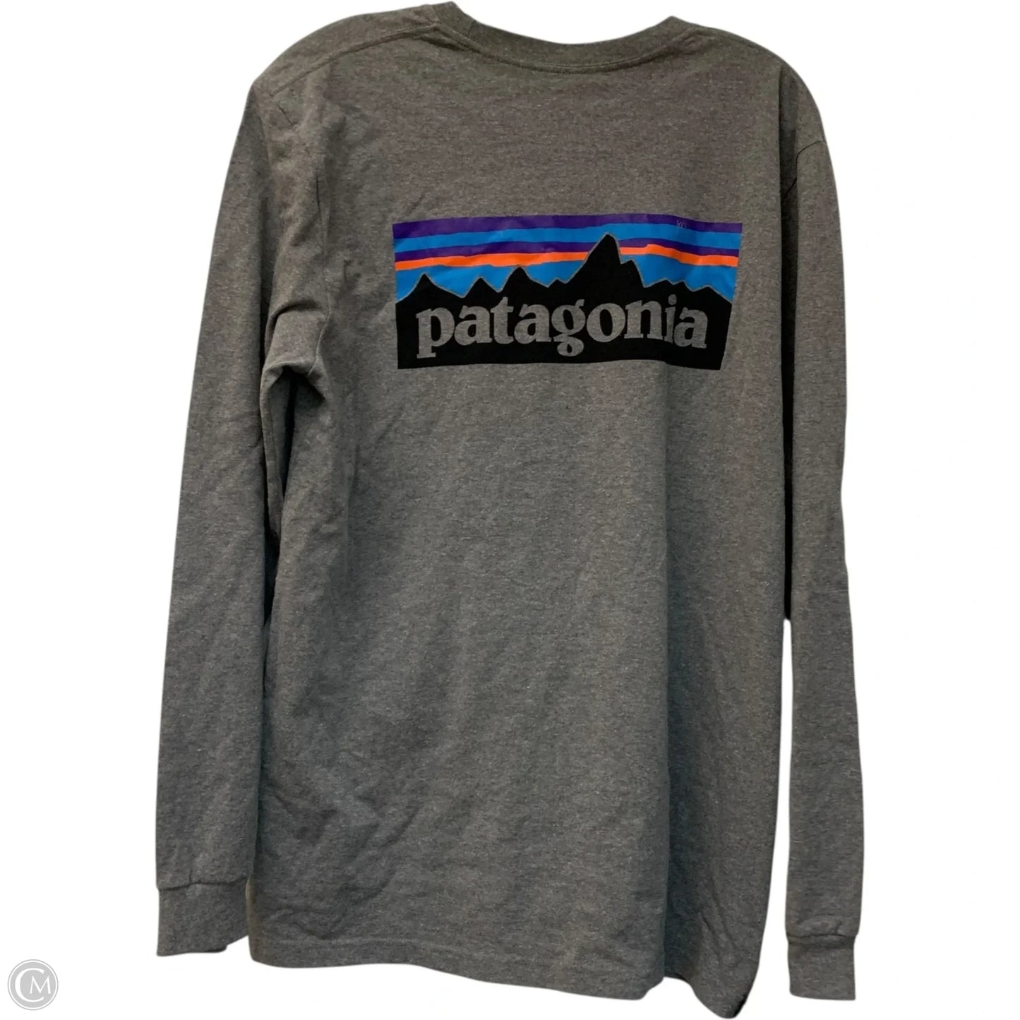 Top Long Sleeve By Patagonia In Grey, Size: M