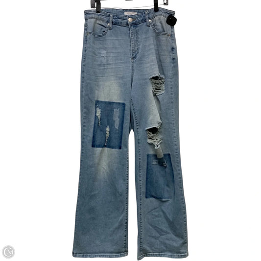 Jeans Wide Leg By A Beautiful Soul In Blue Denim, Size: 14