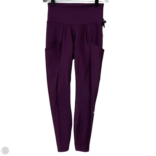 Athletic Leggings By Alo In Purple, Size: Xs