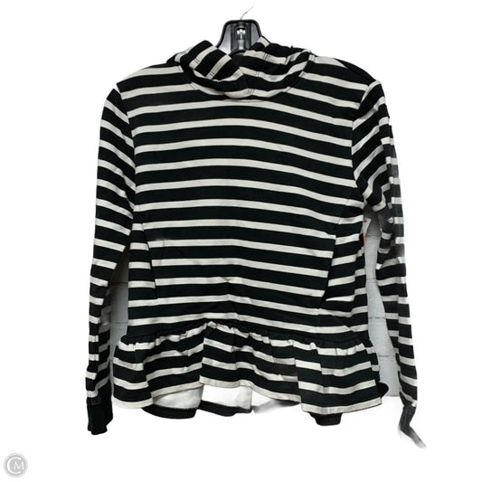 Sweatshirt Designer By Kate Spade In Black & White, Size: Xs