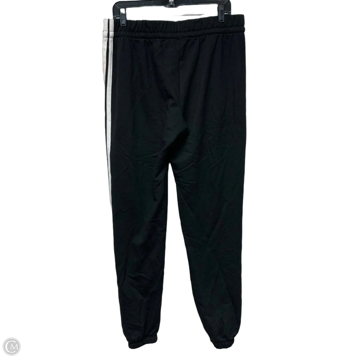 Athletic Pants By Adidas In Black & White, Size: L
