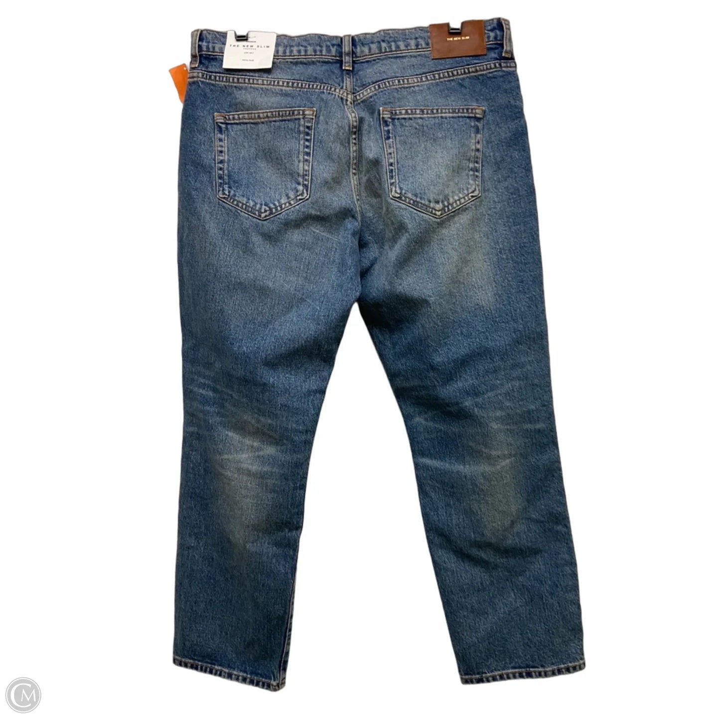 Jeans Straight By Zara In Blue Denim, Size: 12
