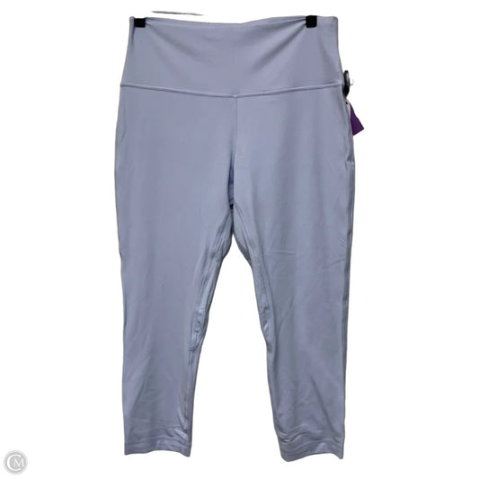 Athletic Leggings Capris By Lululemon In Purple, Size: L