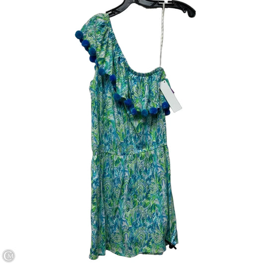 Romper Designer By Lilly Pulitzer In Blue & Green, Size: S