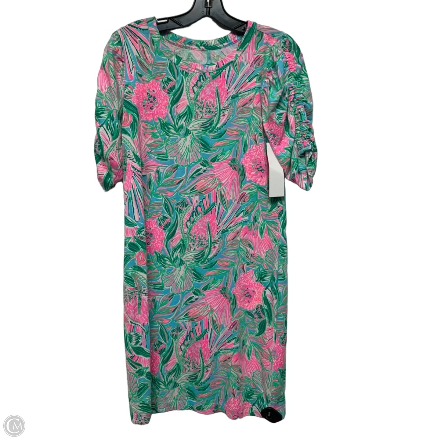 Dress Designer By Lilly Pulitzer In Green & Pink, Size: S