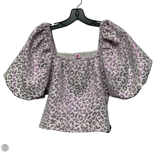 Top Short Sleeve By Buddy Love In Animal Print, Size: M