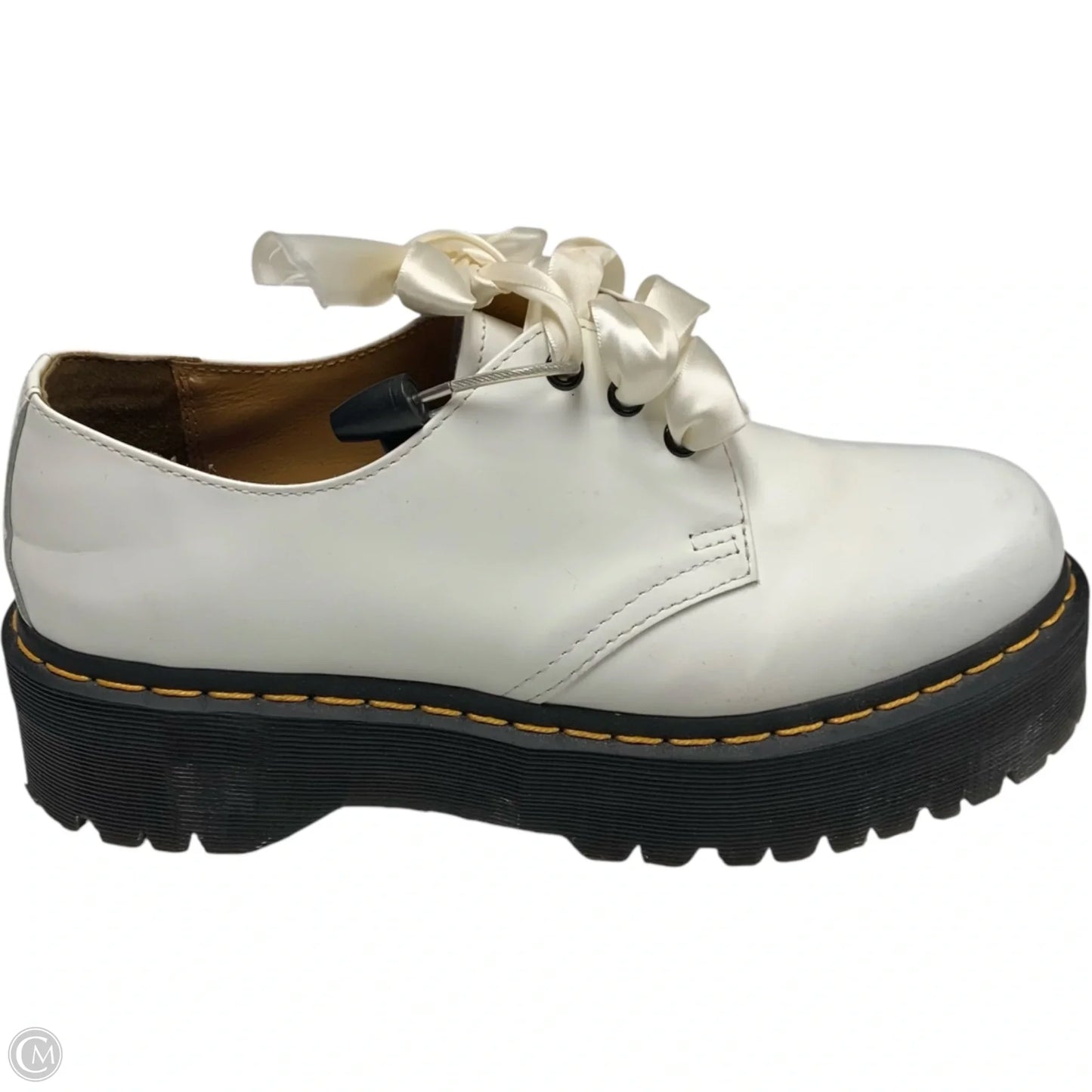 Shoes Sneakers Platform By Dr Martens In Black & White, Size: 10