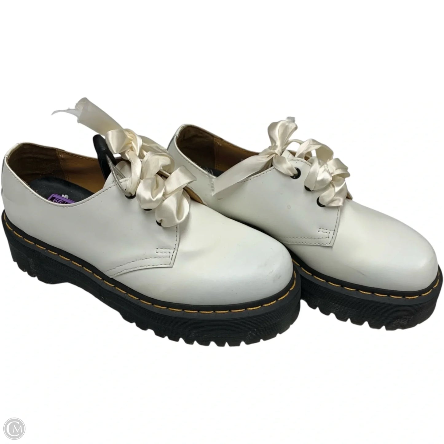 Shoes Sneakers Platform By Dr Martens In Black & White, Size: 10