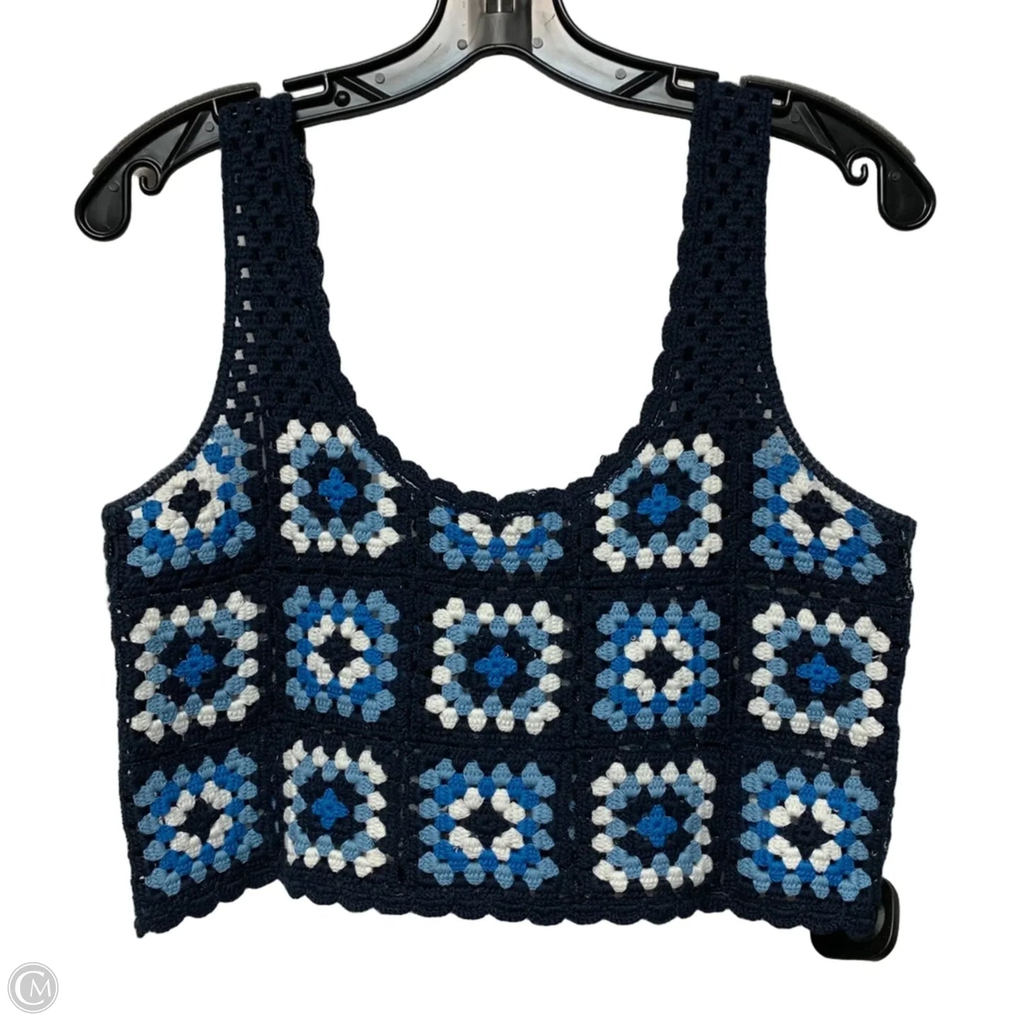 Top Sleeveless By Sincerely Jules In Blue & White, Size: Xs