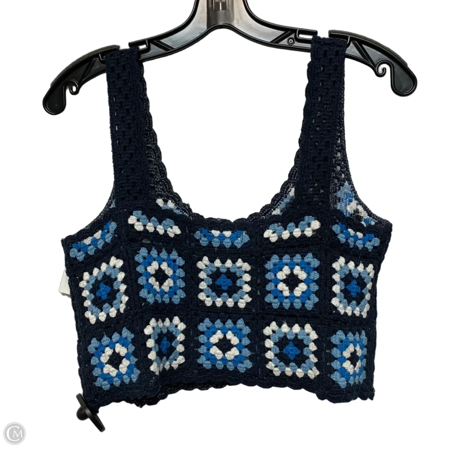Top Sleeveless By Sincerely Jules In Blue & White, Size: Xs