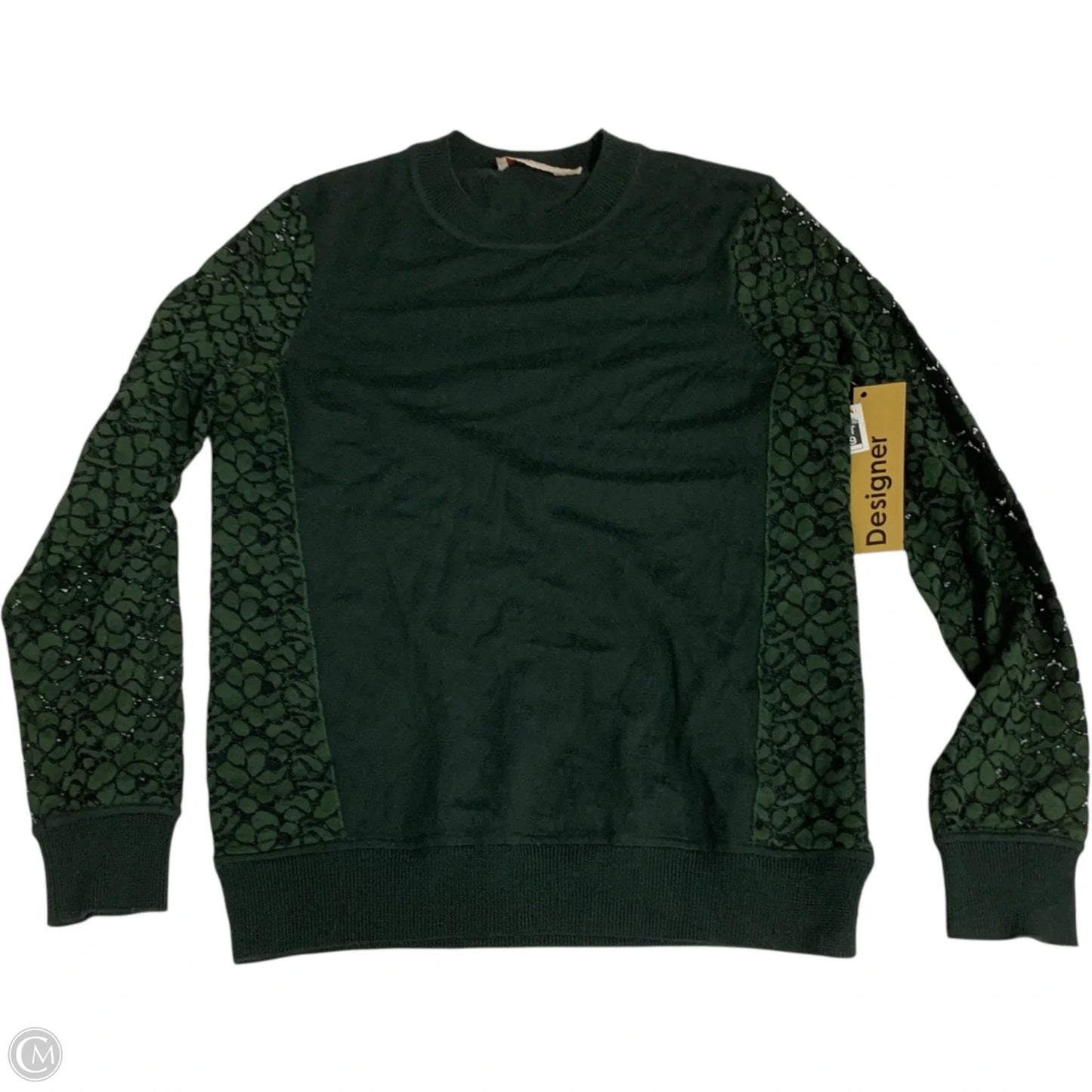 Top Long Sleeve Designer By Tory Burch In Green, Size: S