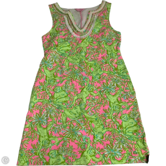 Dress Designer By Lilly Pulitzer In Green & Pink, Size: S
