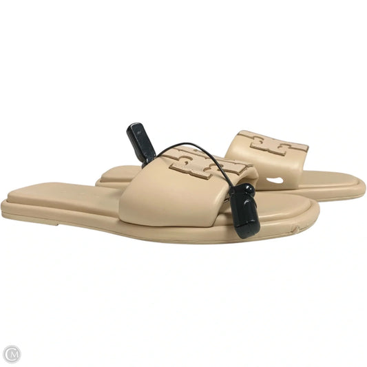 Sandals Designer By Tory Burch In Cream, Size: 8.5