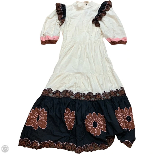 Dress Casual Maxi By vero alfie In Black & Cream, Size: S