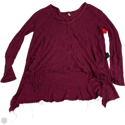 Top Long Sleeve By Free People In Red, Size: Xs