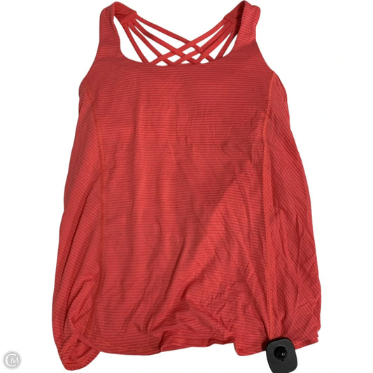 Athletic Tank Top By Lululemon In Orange, Size: M