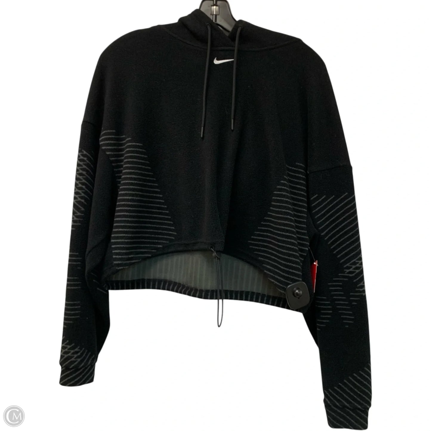 Athletic Sweatshirt Hoodie By Nike Apparel In Black, Size: S