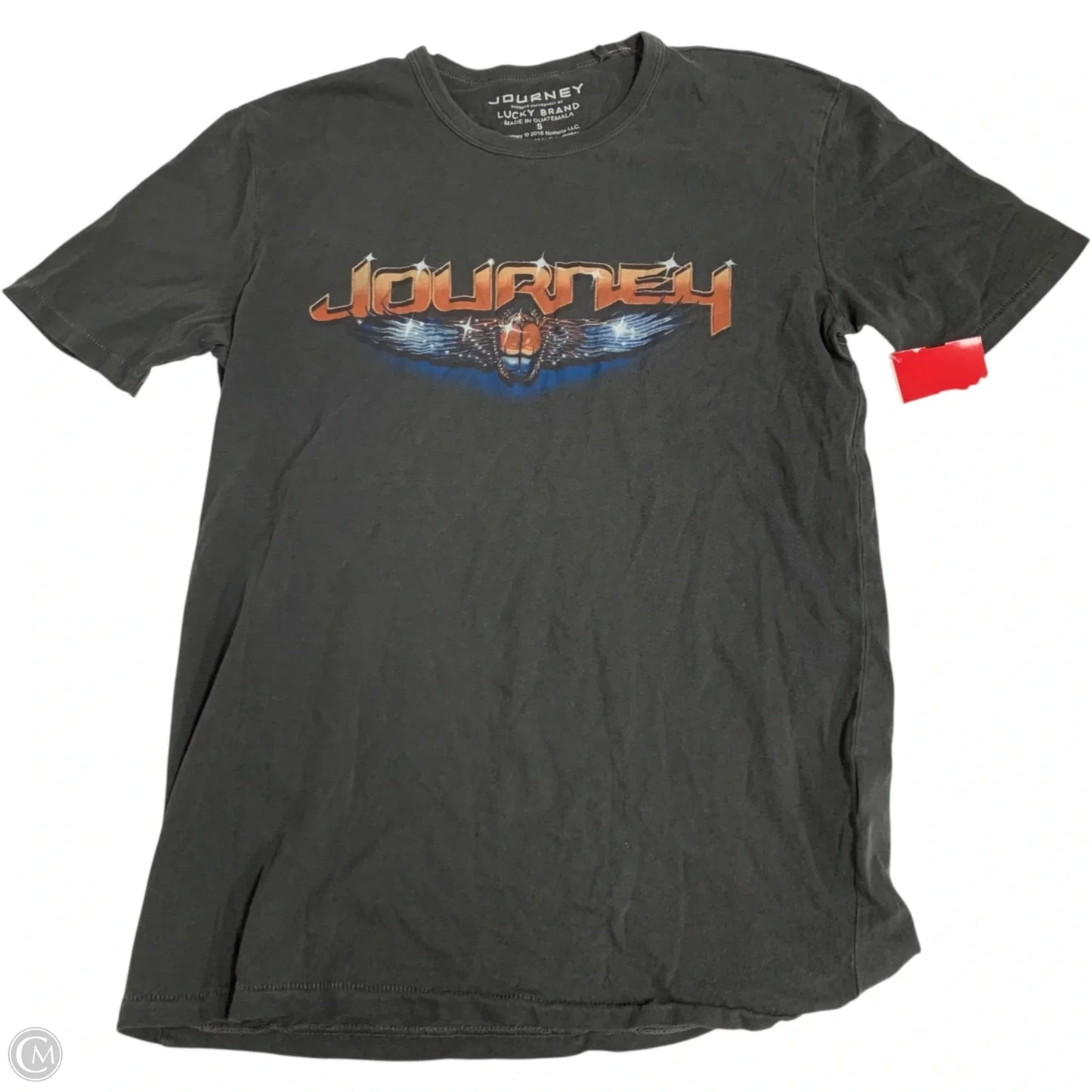 Top Short Sleeve By Lucky Brand In Grey, Size: S