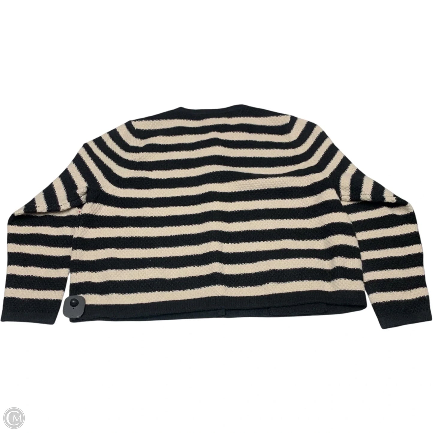 Sweater Cardigan By A New Day In Black & Cream, Size: Xxl