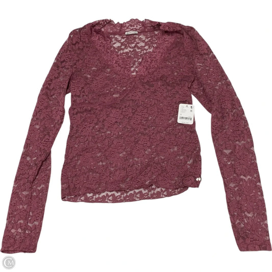 Top Long Sleeve By Free People In Purple, Size: M