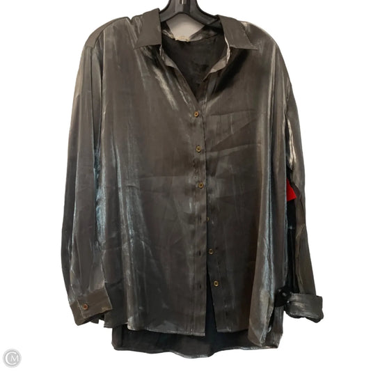 Top Long Sleeve By Entro In Grey, Size: L