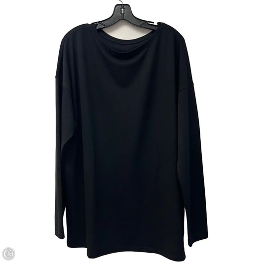 Athletic Top Long Sleeve Crewneck By Zyia In Black, Size: 3x