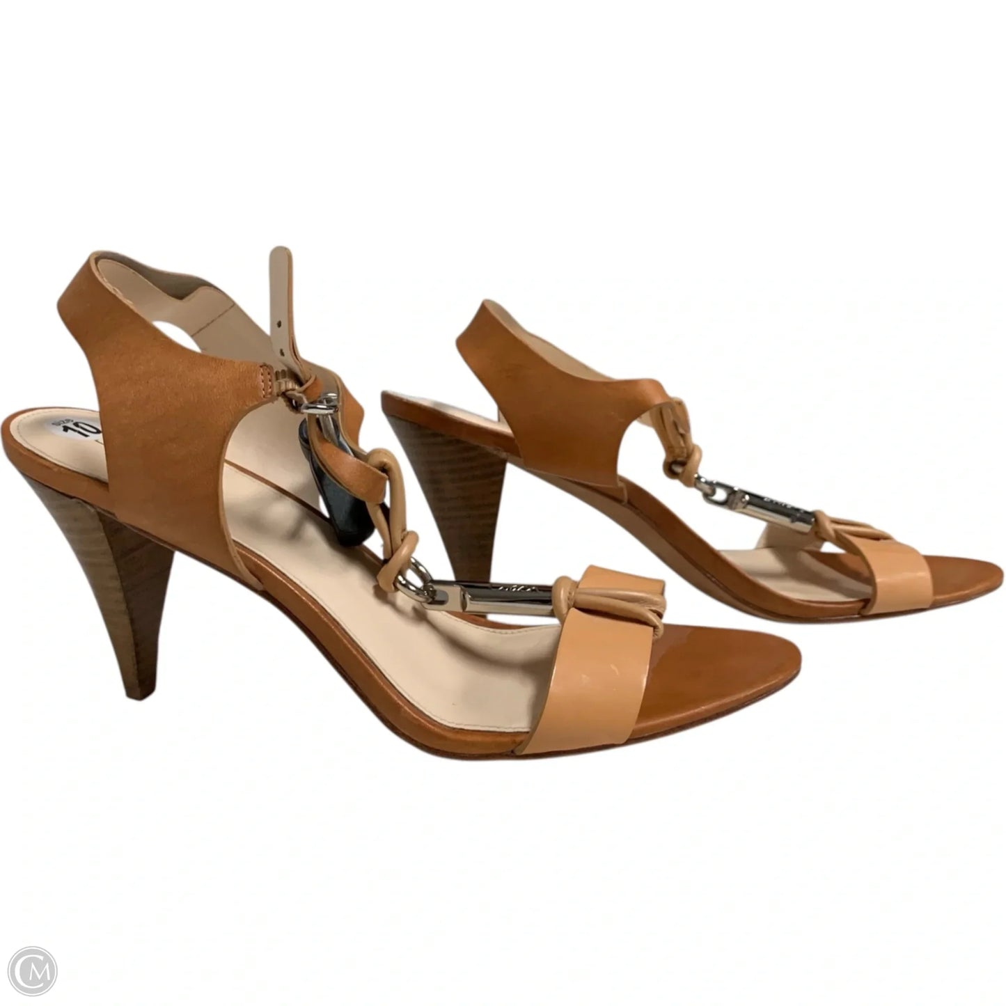 Sandals Designer By Coach In Tan, Size: 10