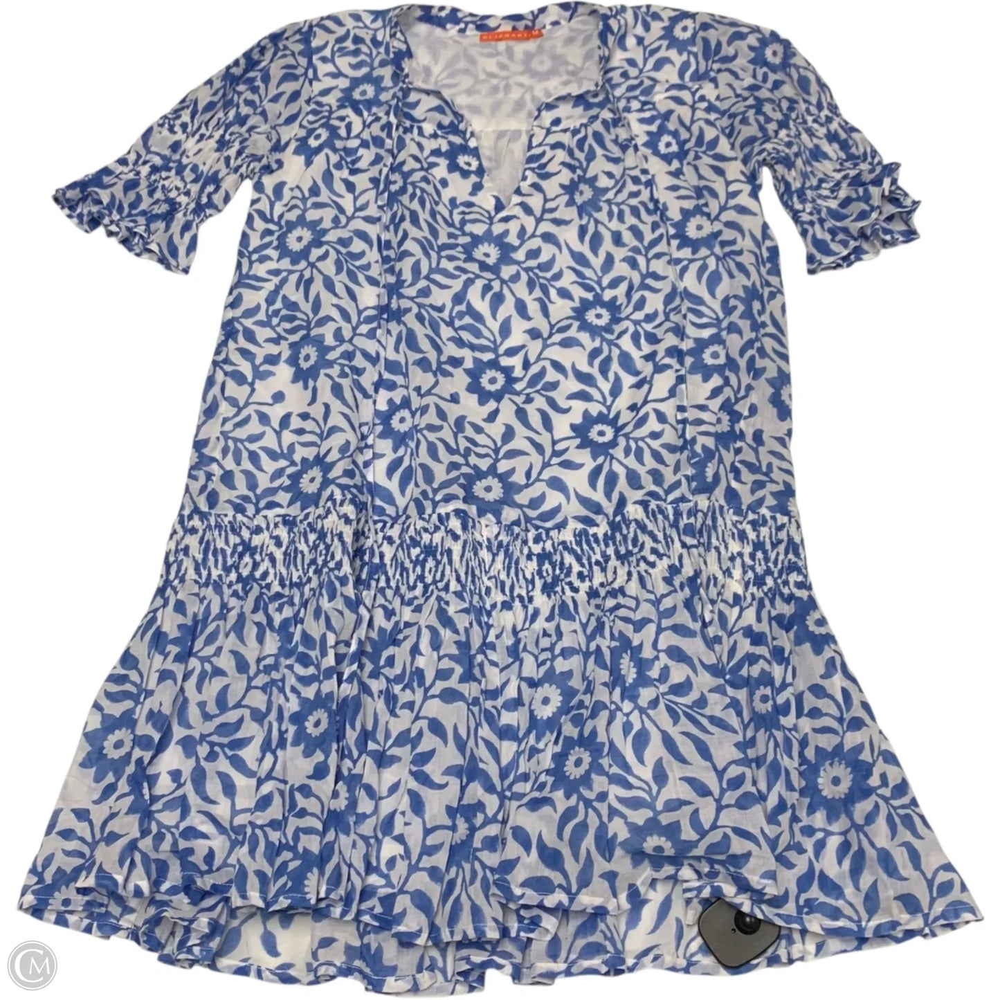 Dress Casual Short By Oliphant In Blue, Size: M