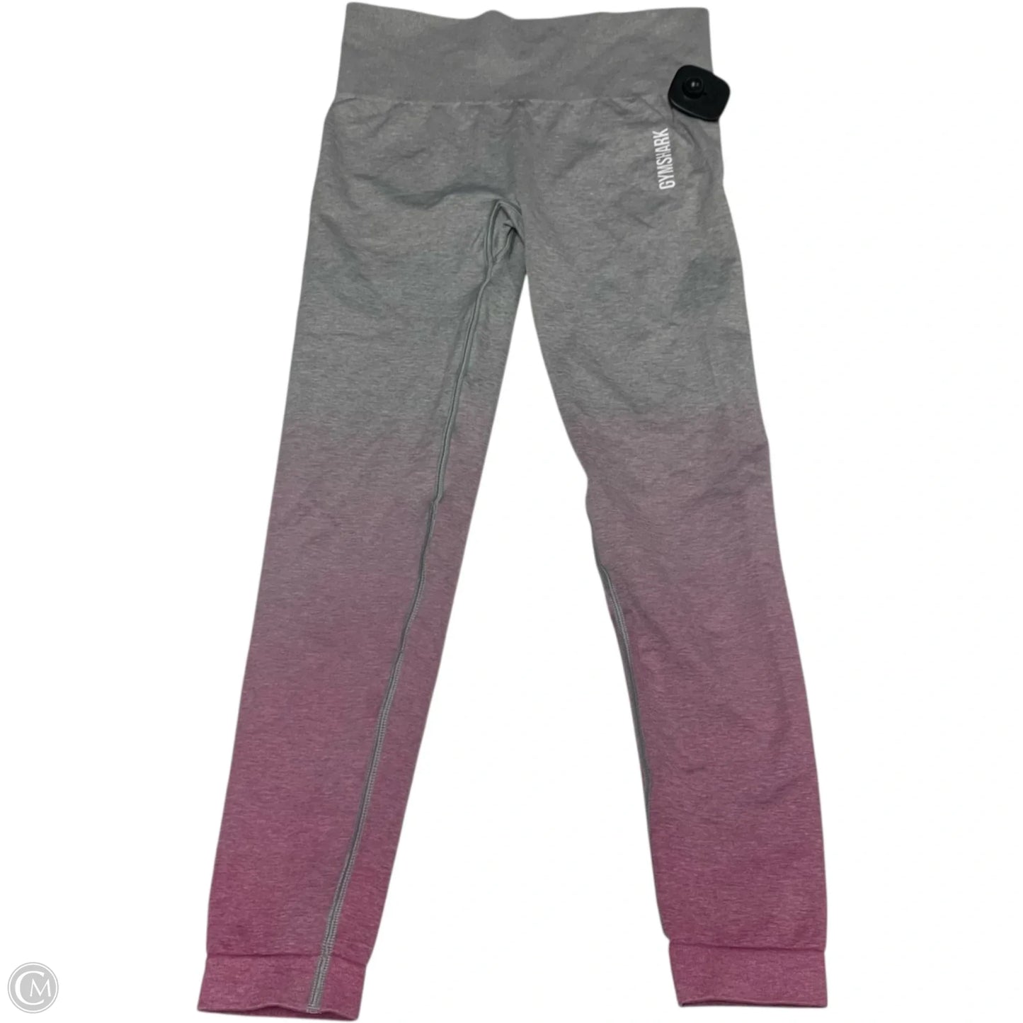 Athletic Leggings Capris By Gym Shark In Grey & Pink, Size: S