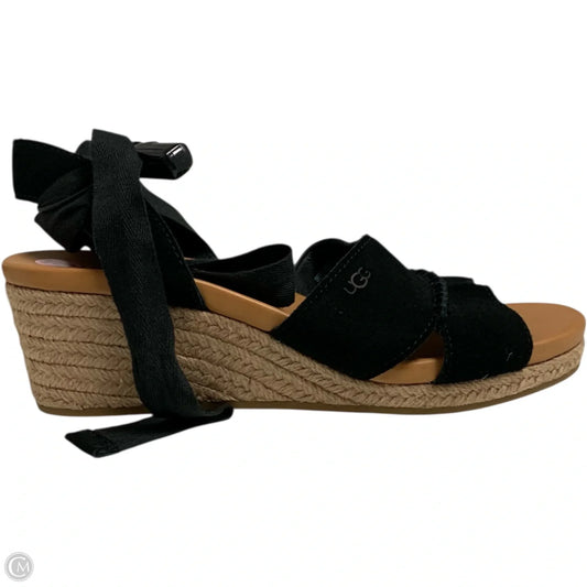 Sandals Designer By Ugg In Black, Size: 9