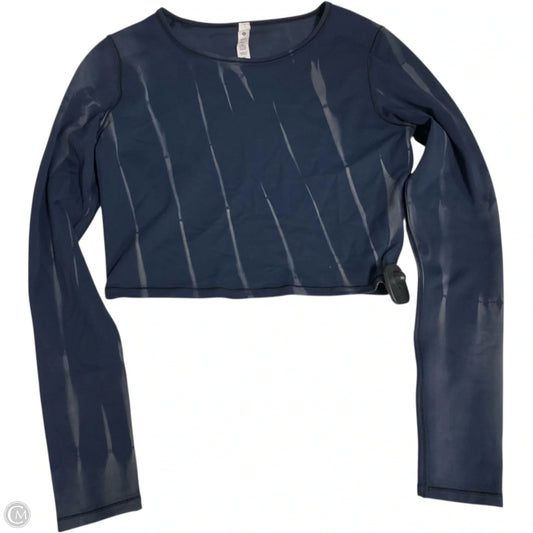 Top Long Sleeve By Lululemon In Blue, Size: S
