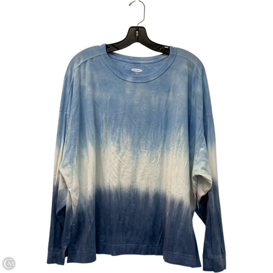 Top Long Sleeve By Old Navy In Blue, Size: Xxl