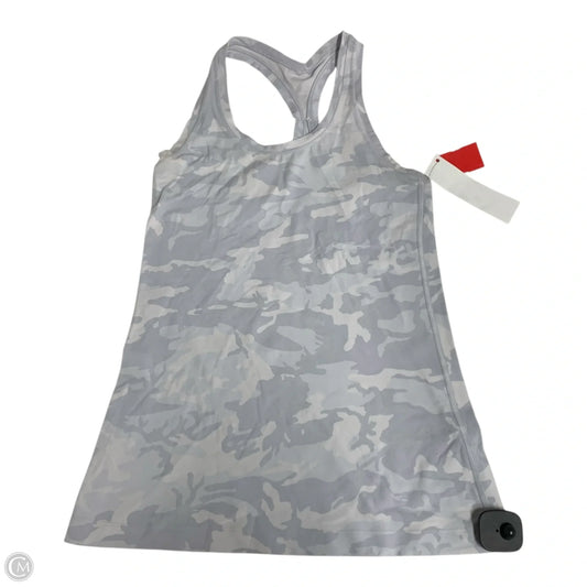 Athletic Tank Top By Lululemon In Camouflage Print, Size: S