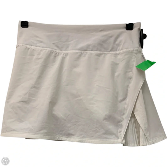 Athletic Skort By Lululemon In White, Size: Xs