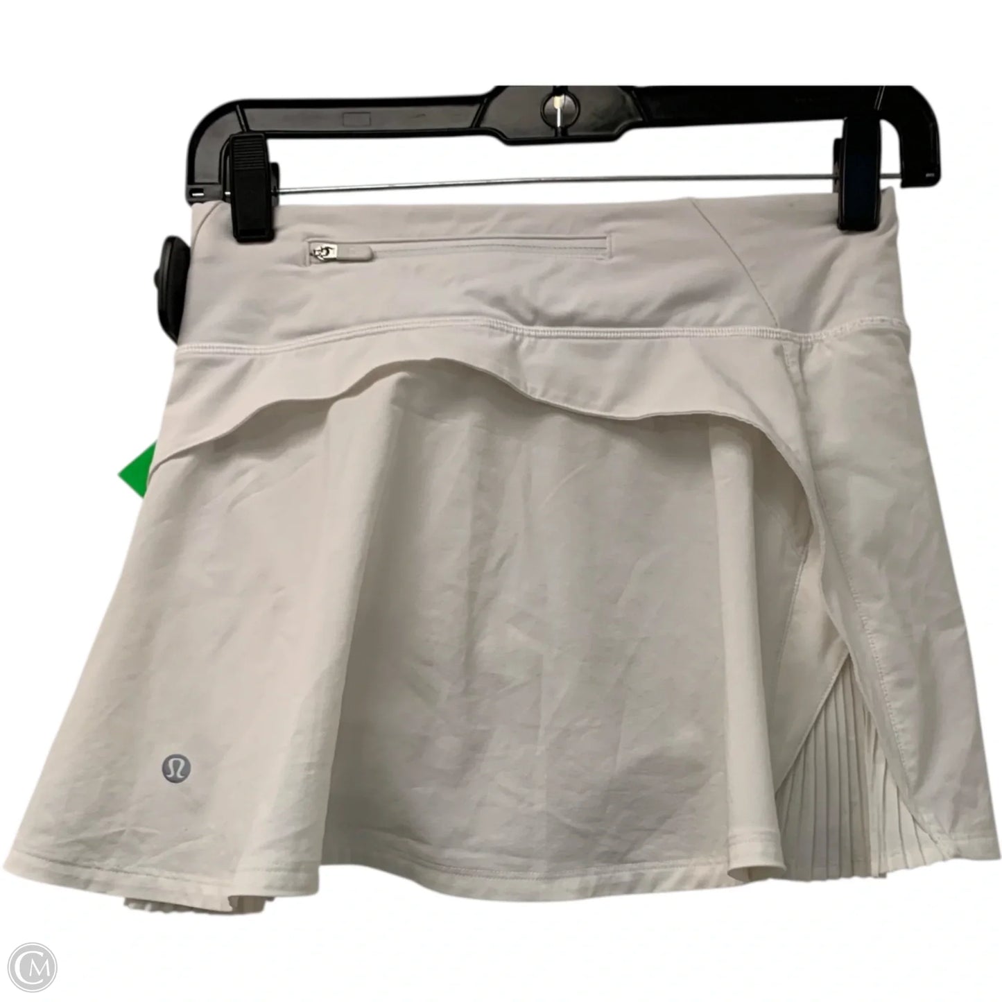 Athletic Skort By Lululemon In White, Size: Xs