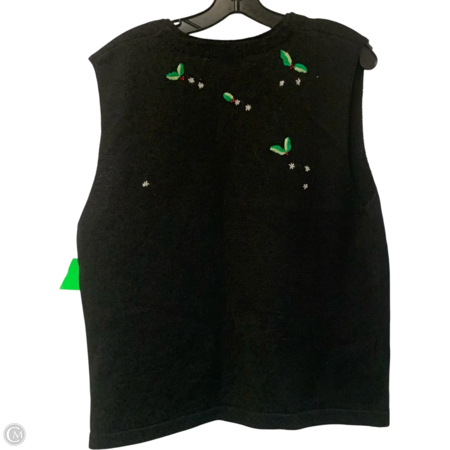 Vest Sweater By Susan Bristol In Black, Size: L