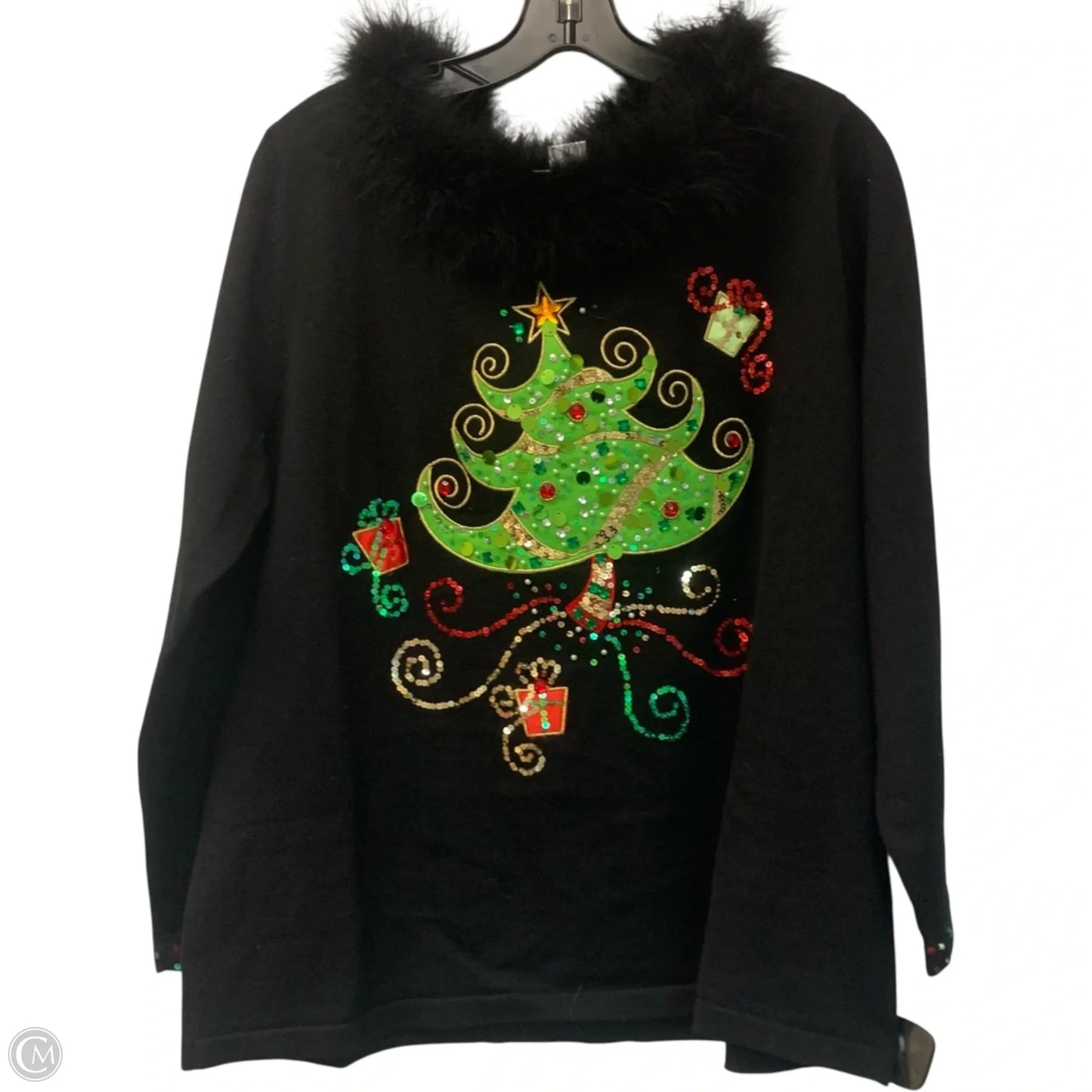 Sweater By Jack B Quick In Black, Size: Xxl