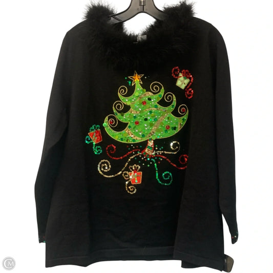 Sweater By Jack B Quick In Black, Size: Xxl