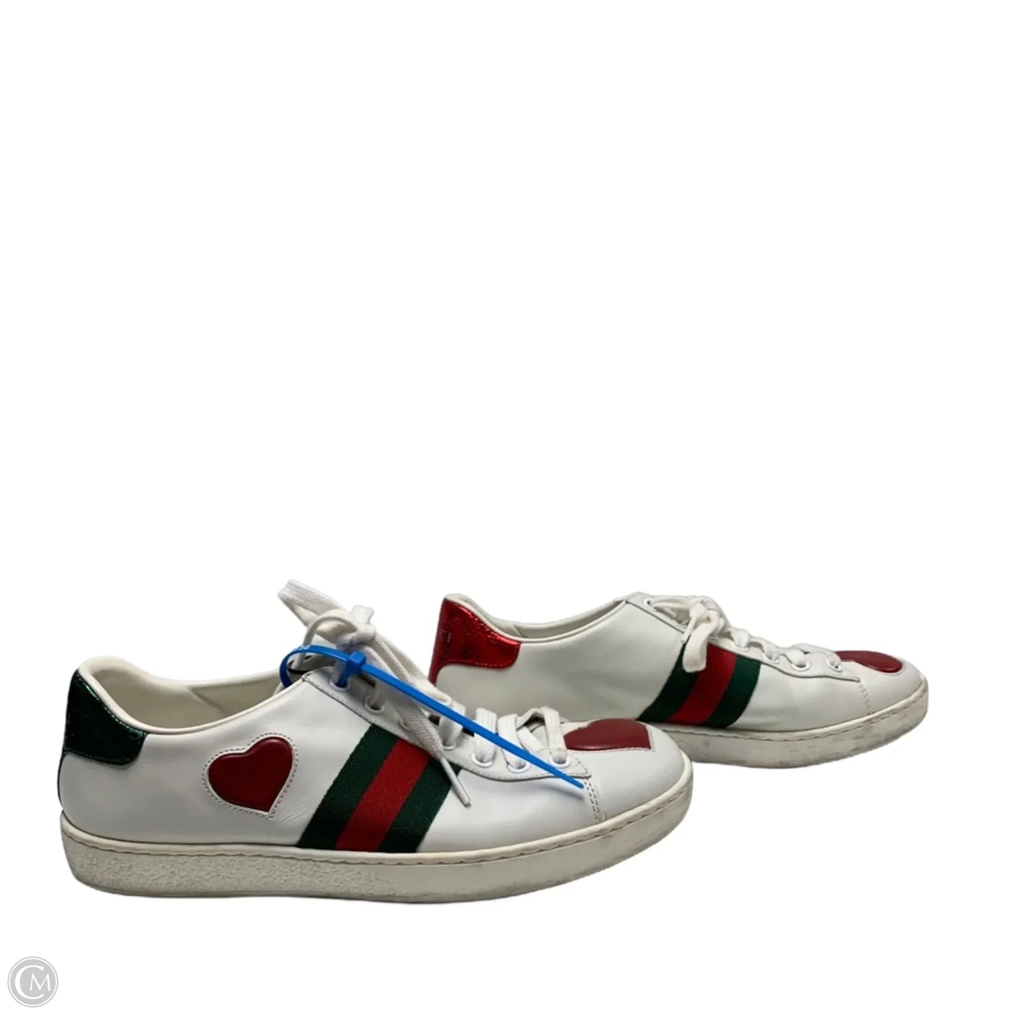 Shoes Luxury Designer By Gucci In White, Size: 7