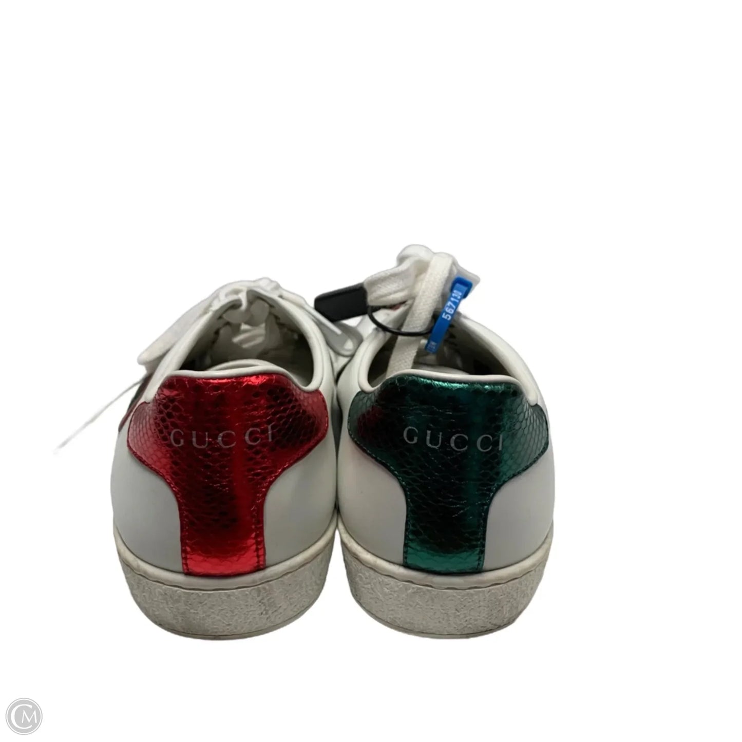 Shoes Luxury Designer By Gucci In White, Size: 7