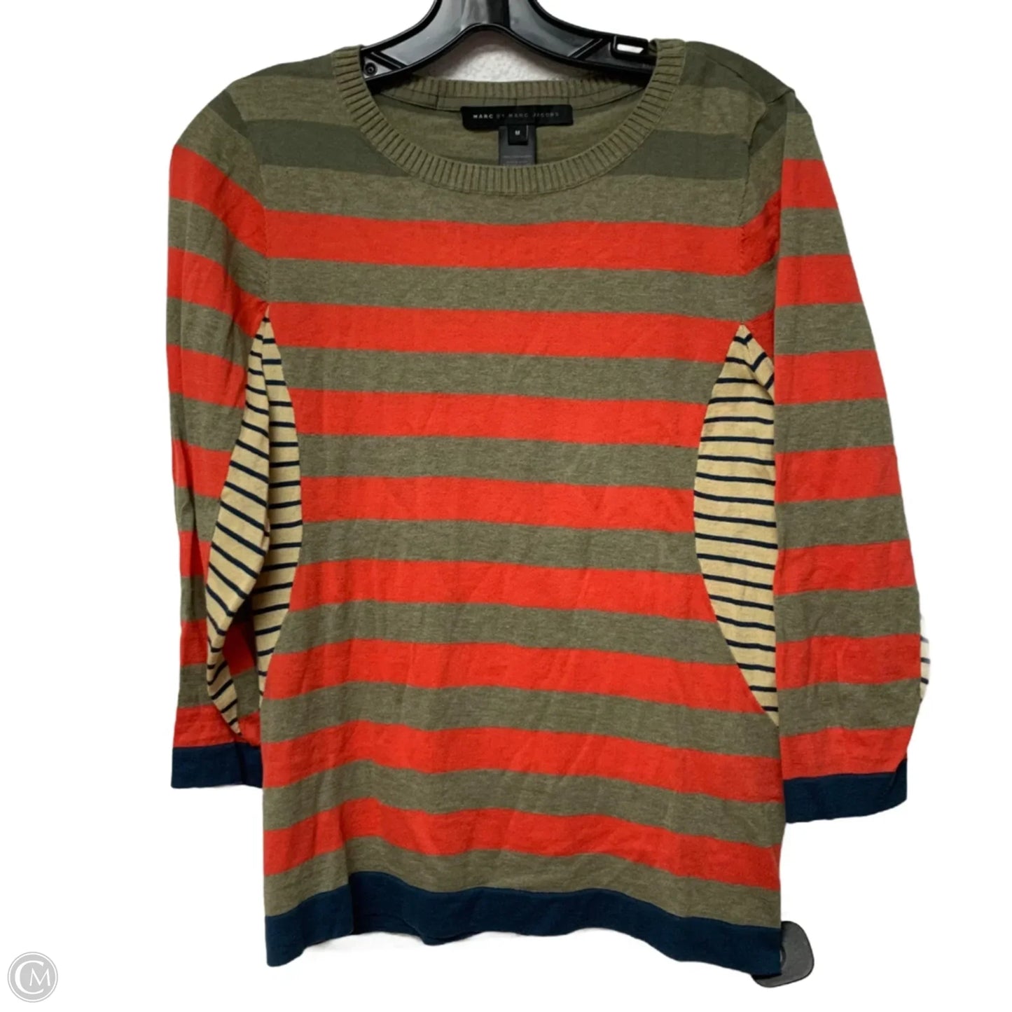 Top Long Sleeve Designer By Marc By Marc Jacobs In Striped Pattern, Size: M