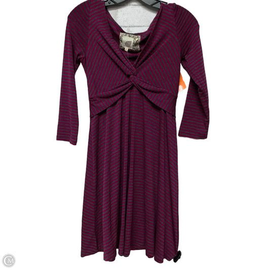 Dress Casual Midi By Anthropologie In Striped Pattern, Size: Xs