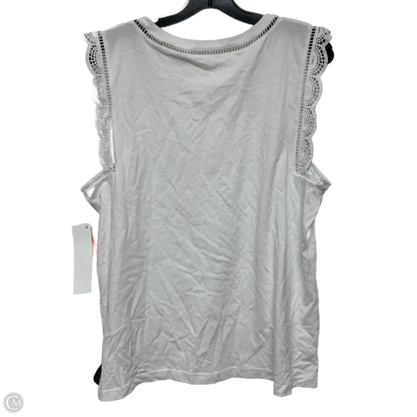 Top Sleeveless Designer By Lilly Pulitzer In White, Size: Xl