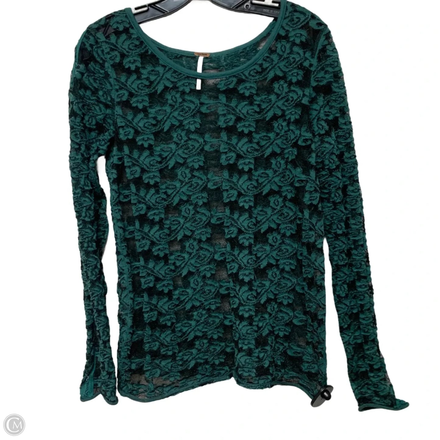 Top Long Sleeve By Free People In Green, Size: M
