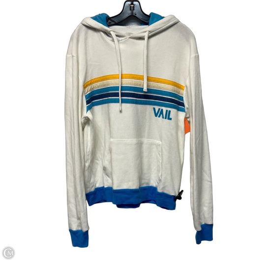 Sweatshirt Hoodie By Vail In Cream, Size: L