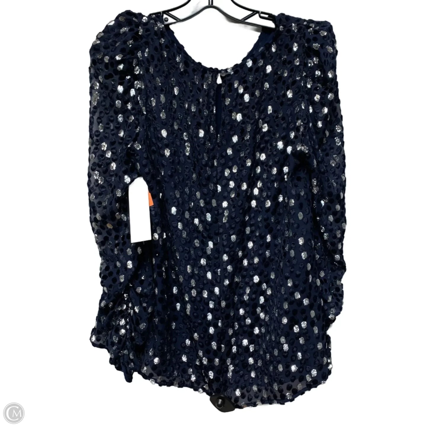 Top Long Sleeve Designer By Kate Spade In Navy, Size: L