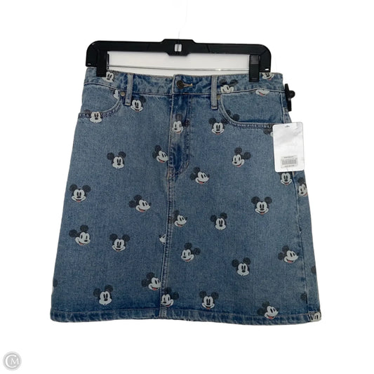 Skirt Mini & Short By Disney In Blue Denim, Size: 14