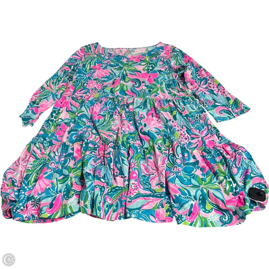 Dress Designer By Lilly Pulitzer In Blue & Pink, Size: Xxl