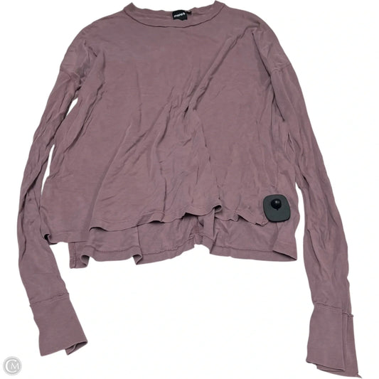 Athletic Top Long Sleeve Crewneck By Mono B In Pink, Size: M
